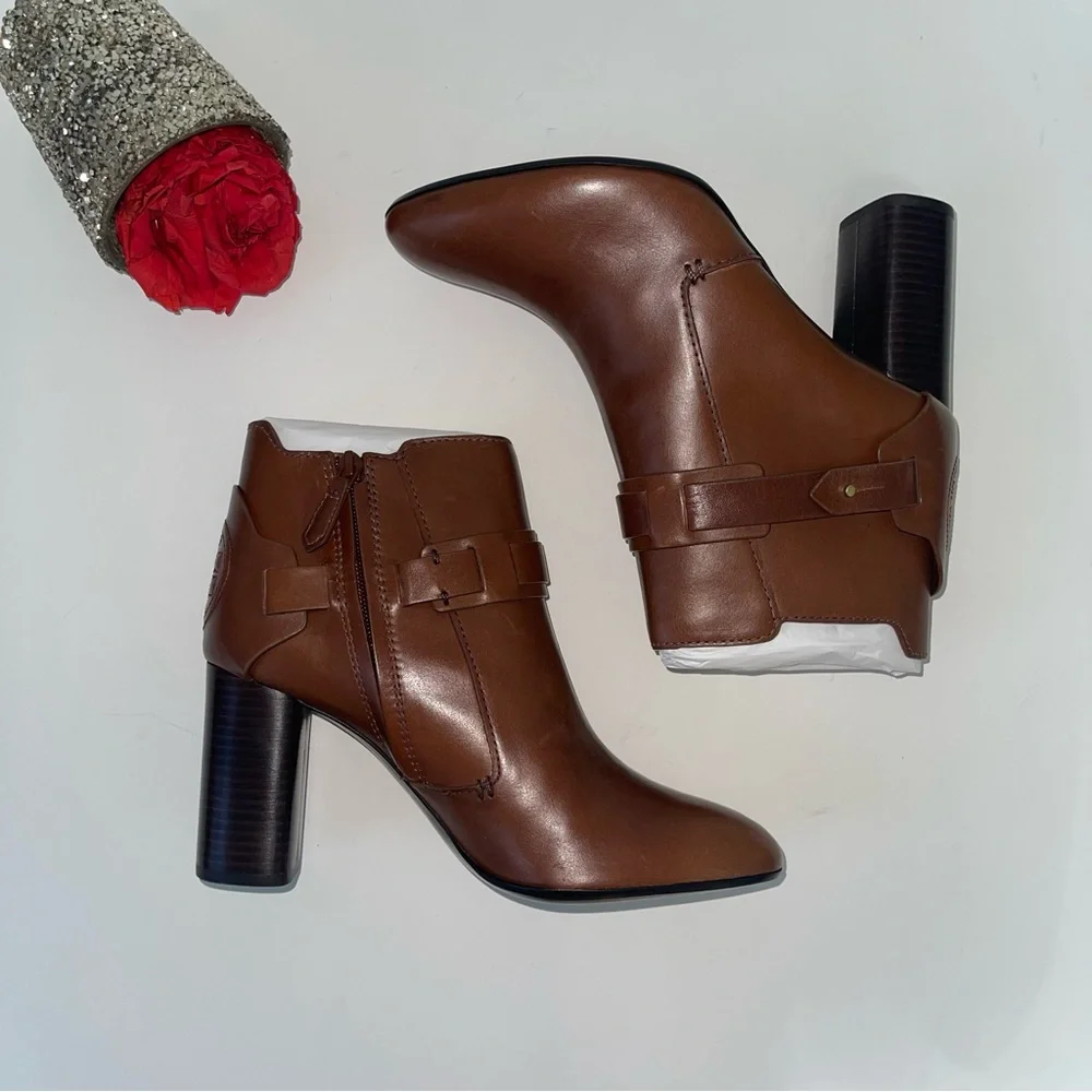 Tory Burch Almond Colton Leather Bootie- New In Box - Size 10- Reemoly - Picture 6 of 15